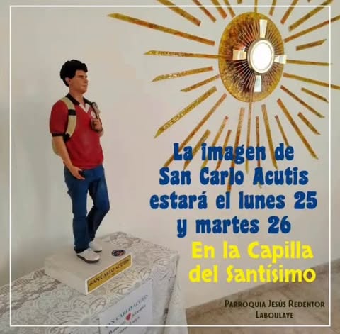 “San Carlo Acutis sigue recorriendo caminos y llegando a nuevos corazones ❤️